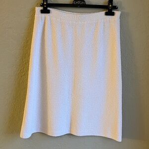 St. John Collection a-line boucle wool blend skirt